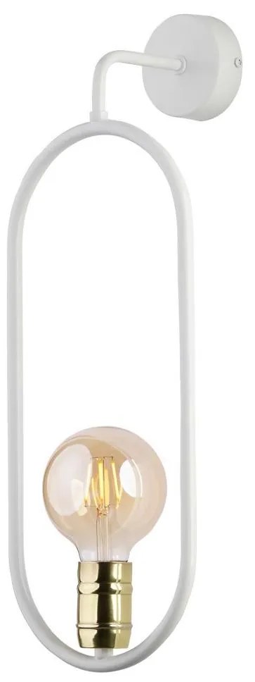 Jupiter 1824 - PIK E27 - Fali lámpa PONTI 1xE14/40W/230V fehér