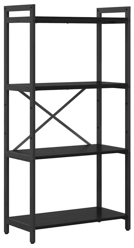 Könyvszekrény Musta tammi 60 x 30 x 118 cm Faanyag