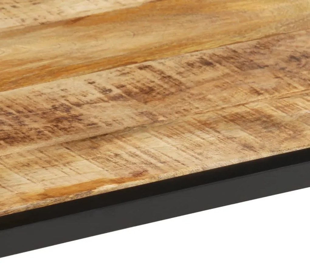 tömör nyers mangófa dohányzóasztal 55 x 55 x 45 cm