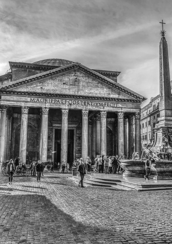 Poszter 21x29,7cm Pantheon Rómában, Assaf Frank