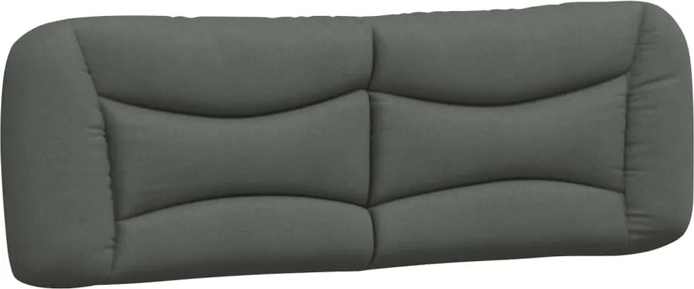 sötétszürke szövet fejtámla párna Hvar 160 cm