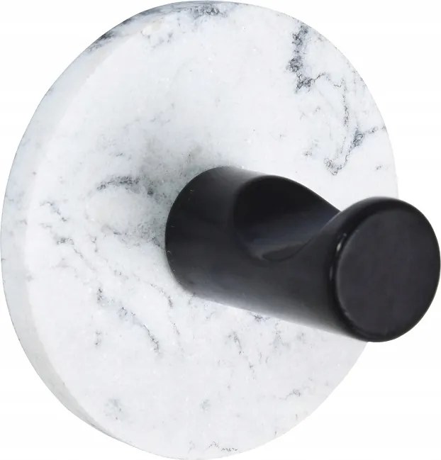 Öntapadós akasztó, kerek, fehér