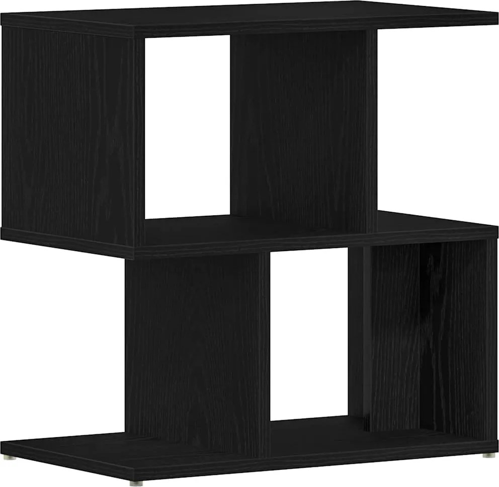 vidaXL Éjjeliszekrény Fekete tölgy 50 x 30 x 51,5 cm Faanyag
