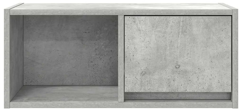 2 db betonszürke szerelt fa TV-szekrény 60x31x25,5 cm