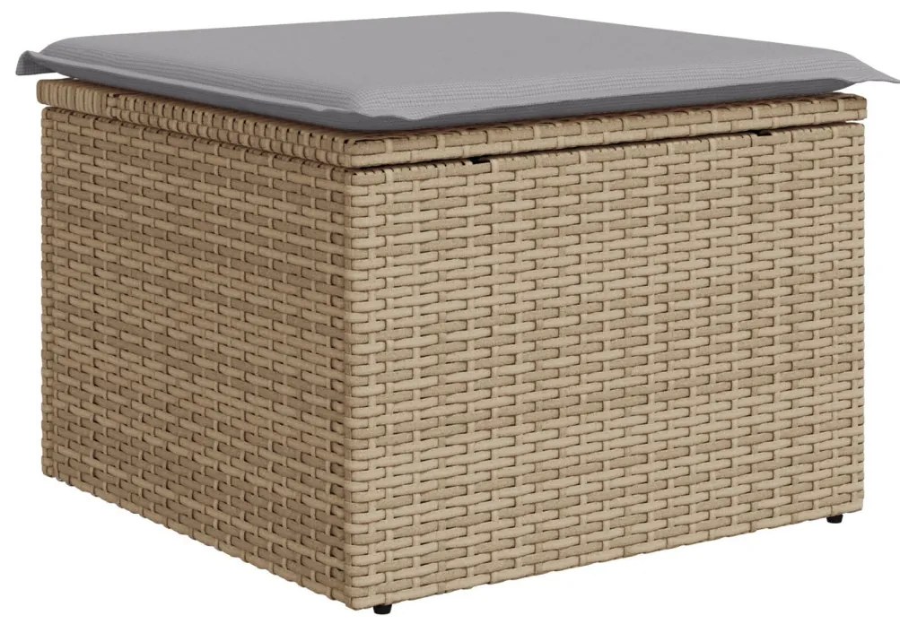 6 darabos kerti kanapé szett párnákkal bézs poly rattan, 2 fős kerti kanapé párnákkal bézs poly rattan