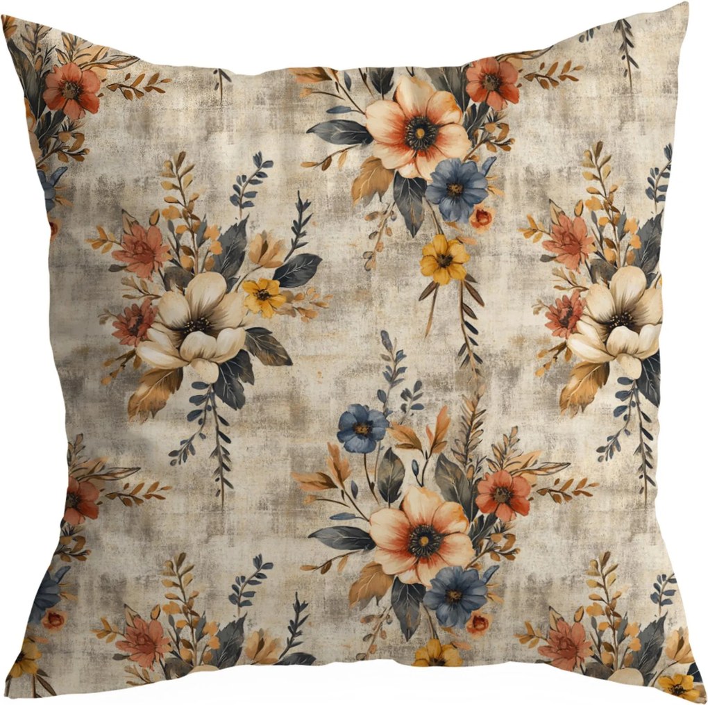 Tavaszi Díszpárnahuzat 50X50 CM Boglárka Tavaszi Virágok Színek Minta 390