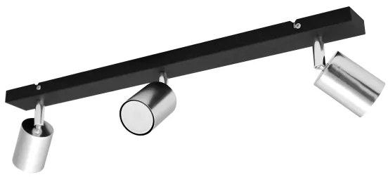 LED Spotlámpa TUNE 3xGU10/4,8W/230V matt króm/fekete