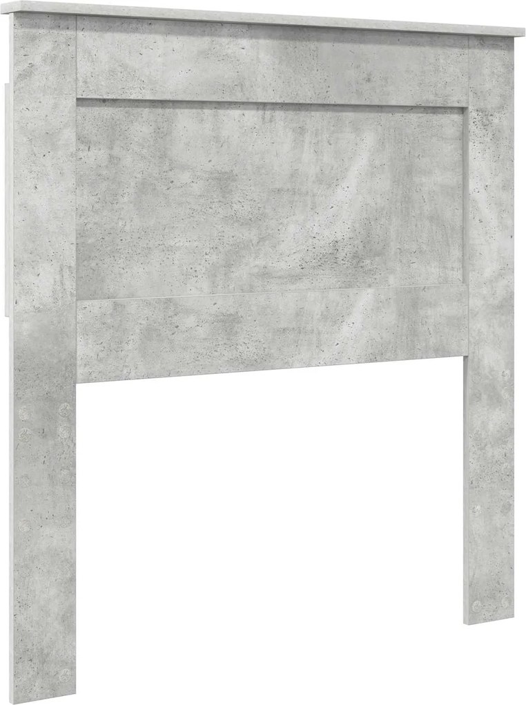 vidaXL Fejtámla fejtámlával Beton Szürke 100 cm Faanyag