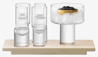 LSA International Adókészlet Vodka d 27 cm, átlátszó/hamvas - LSA nemzetközi