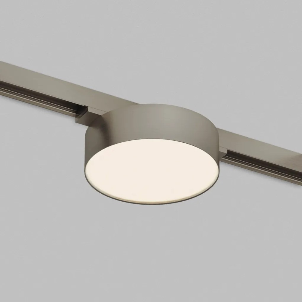 DK/EU-5762-DN Shine Track light, FLOW 3000 series, D95*H28, LED, 48V DC, 8W, RA≥90, 3000K, IP20, dark nickel color, aluminum — DK/EU-5762-DN