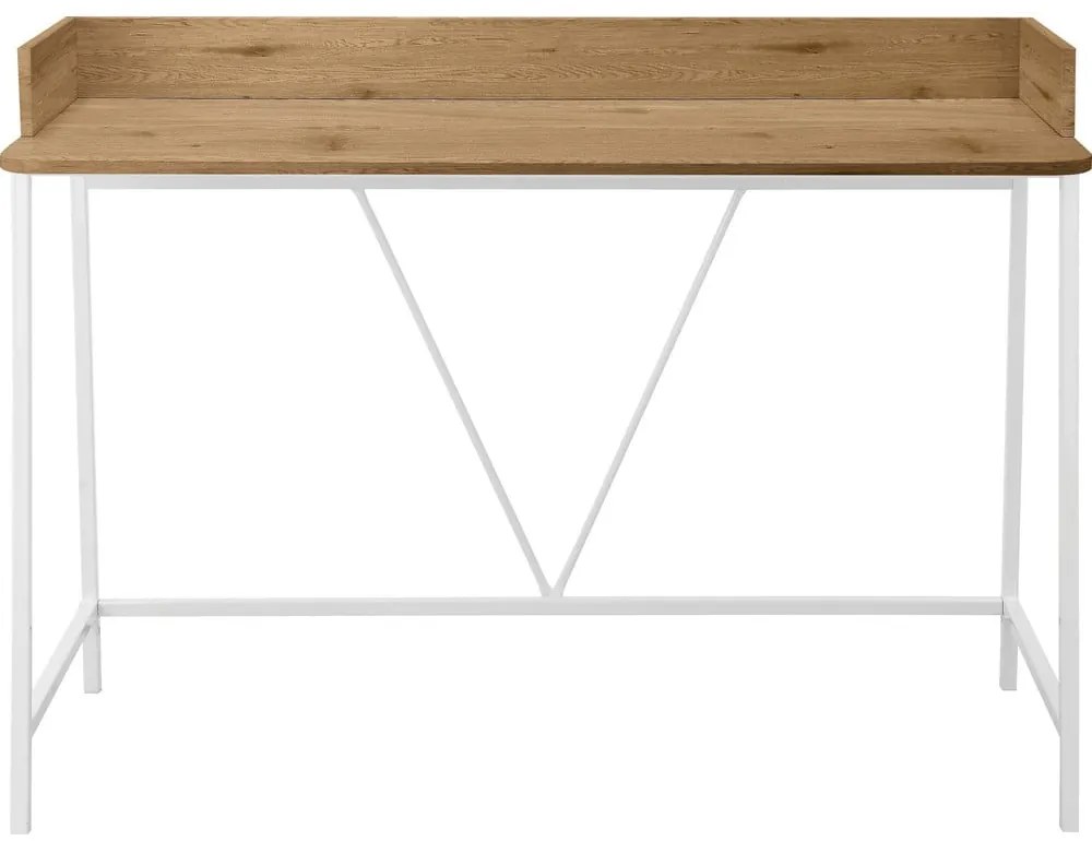 Íróasztal tölgyfa dekoros asztallappal 50x120 cm Savona – Støraa