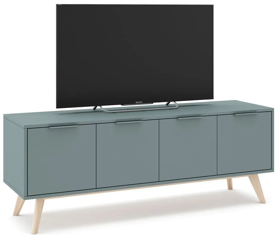 Zöldesszürke TV-állvány 140x53 cm Pisco – Marckeric