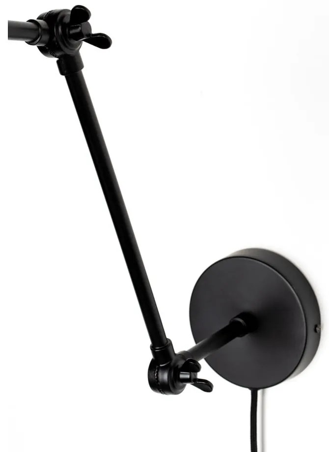 Fekete fali lámpa Xavi – White Label