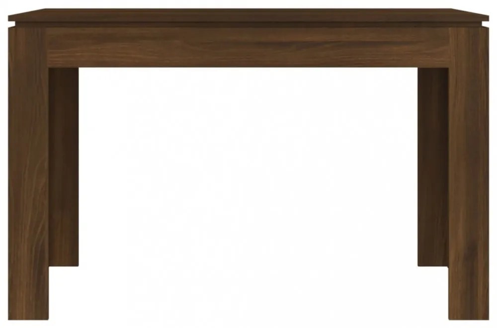 barna tölgy színű szerelt fa étkezőasztal 120 x 60 x 75 cm