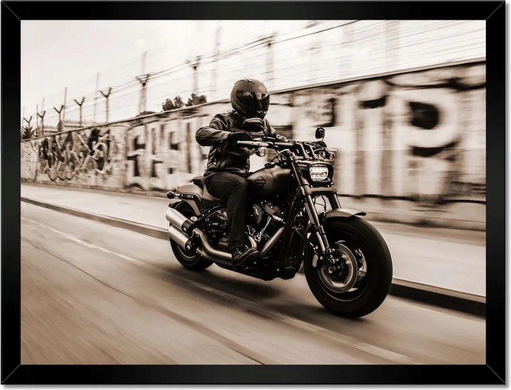 Poszterek keretben 40x30 Harley Davidson Motorkerékpár
