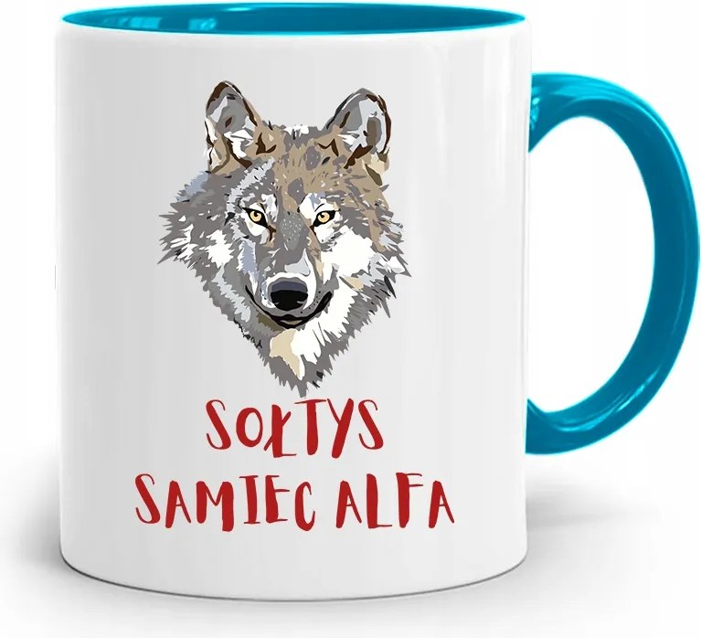 Soltys Bögre Kék Soltys Alfa Hím, fényképes nyomattal