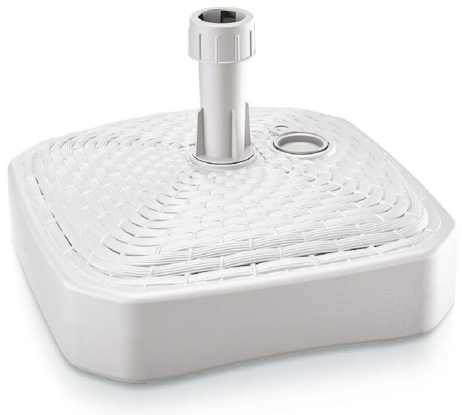 PROSPERPLAST Esernyőállvány négyzet UMBRELLA fehér 39cm