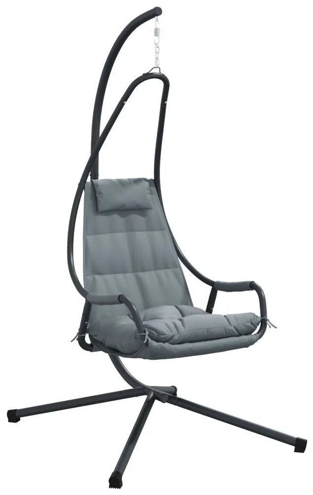 Függő tojás szék Antracit 94 x 107 x 196.5 cm Acél