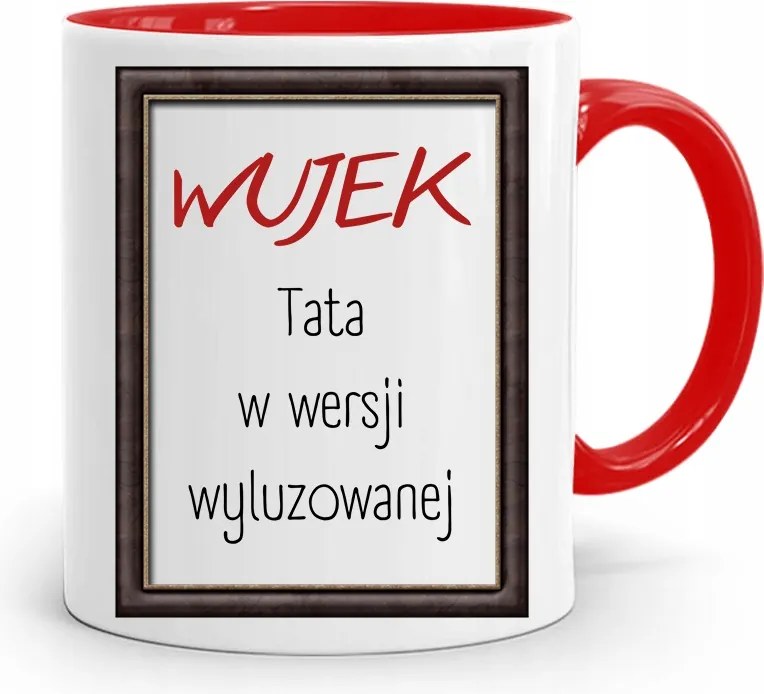 Piros Bácsi Bögre Laza Változatban, fényképes nyomattal