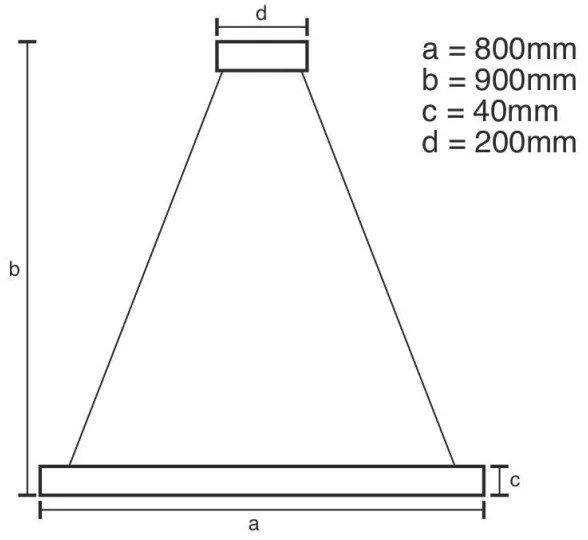 LED állítható fényerejű lámpa kábelre LED/55W/230V 3000-6500K + DO