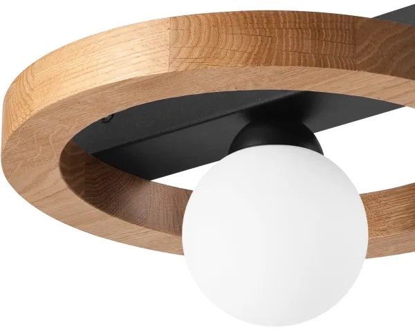 Spotlámpa OTIS 1xG9/5W/230V + 1xE27/15W/230V tölgy