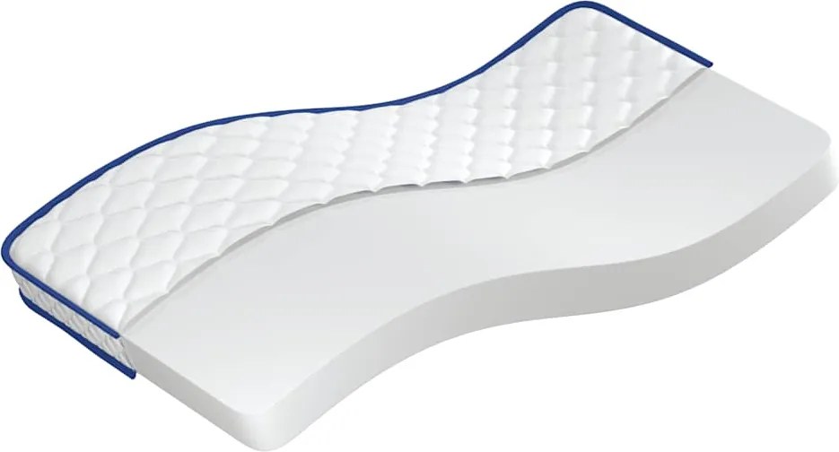 vidaXL fehér memóriahabos matrac 90 x 190 x 17 cm puha