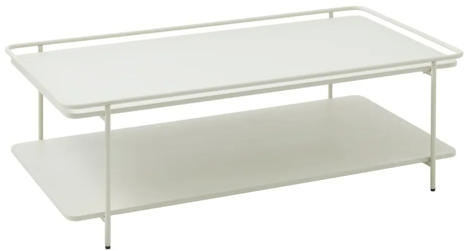 Világosszürke fém dohányzóasztal 55x110 cm Yuba – Unique Furniture