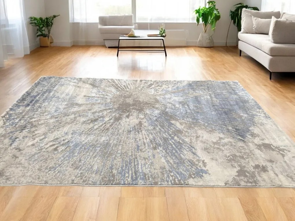 Veston 51262 kék modern szőnyeg 80x250 cm