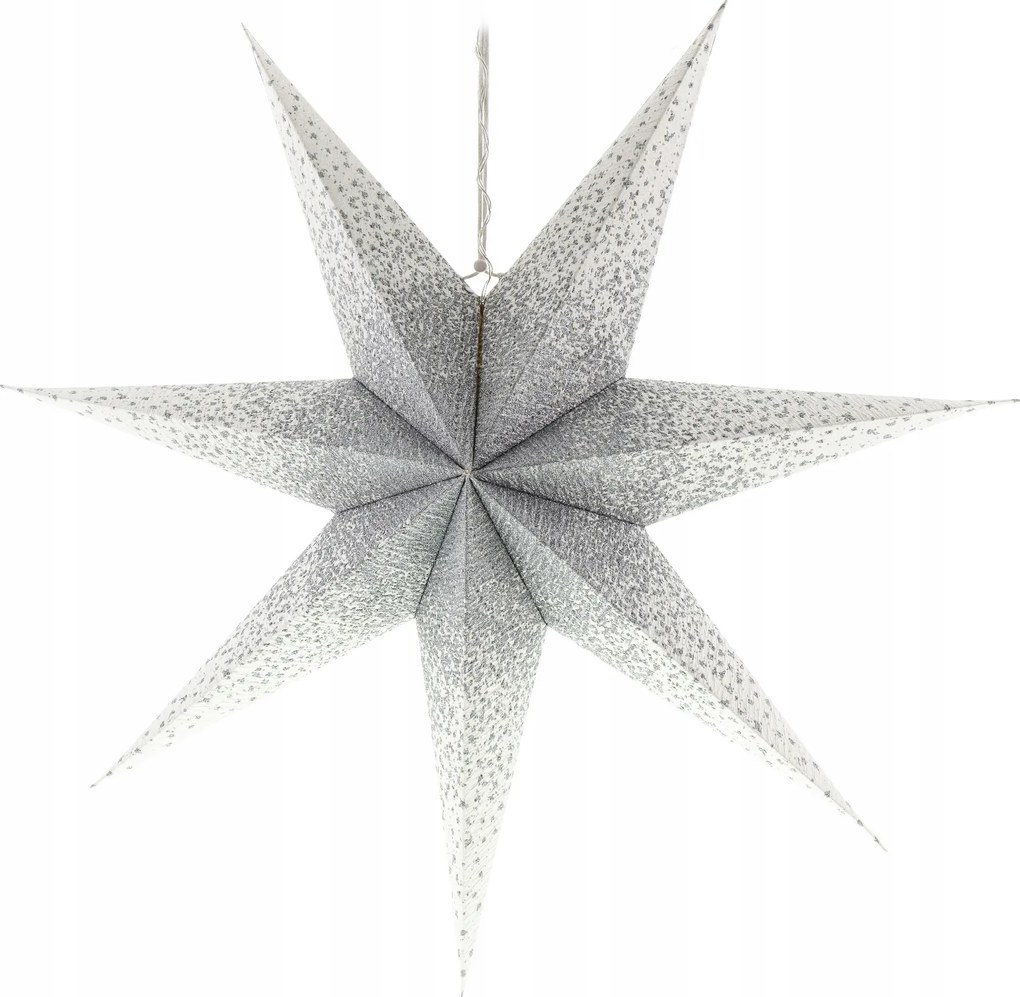Elemes karácsonyi csillag Ezüst-Fehér