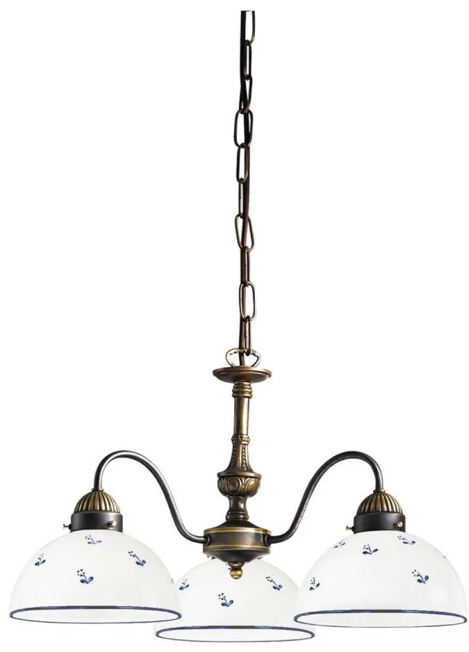 Kolarz 731.83.16 - Csillár láncon NONNA 3xE27/75W/230V kék