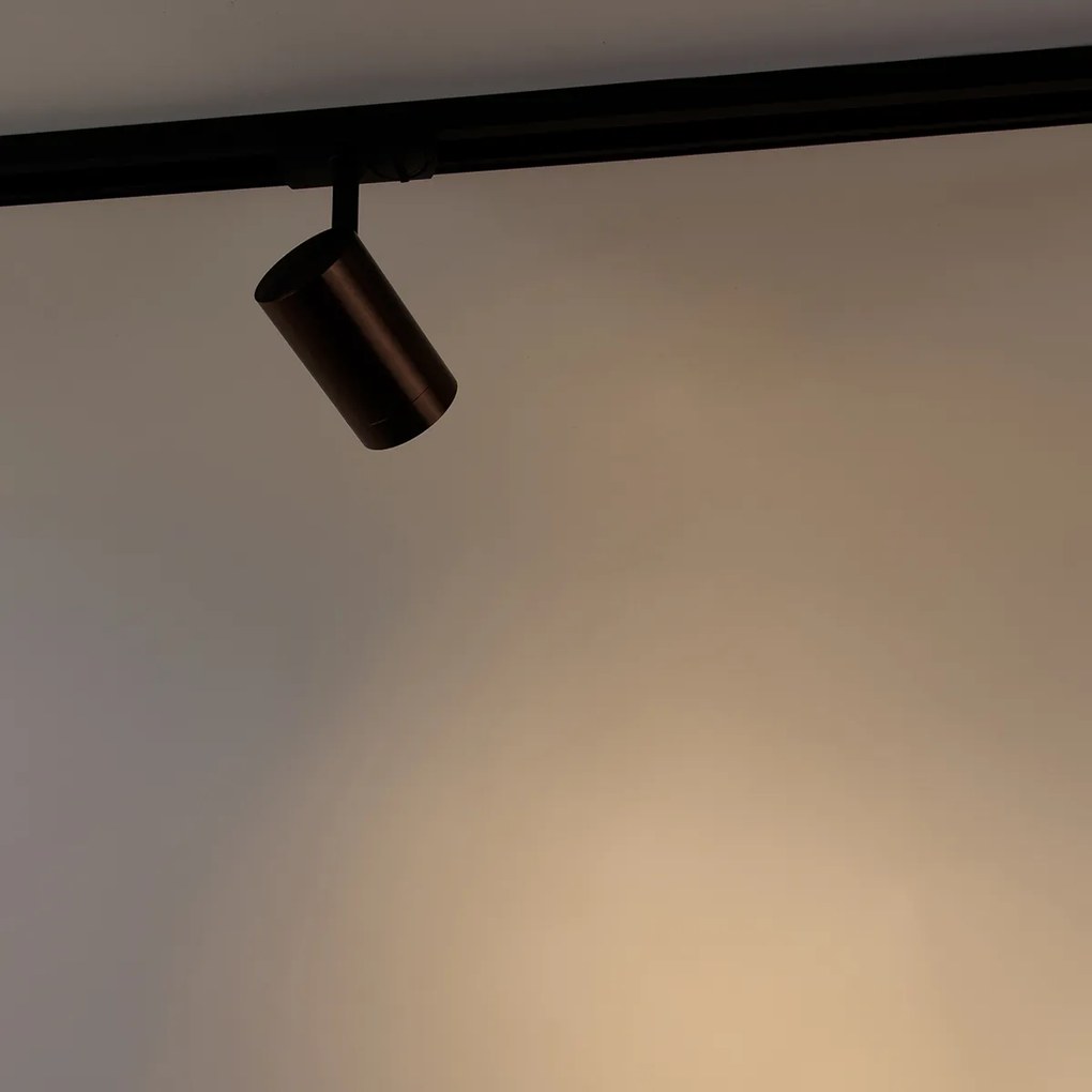 Modern 1 fázisú sín spotlámpa sötét bronz - Jeana