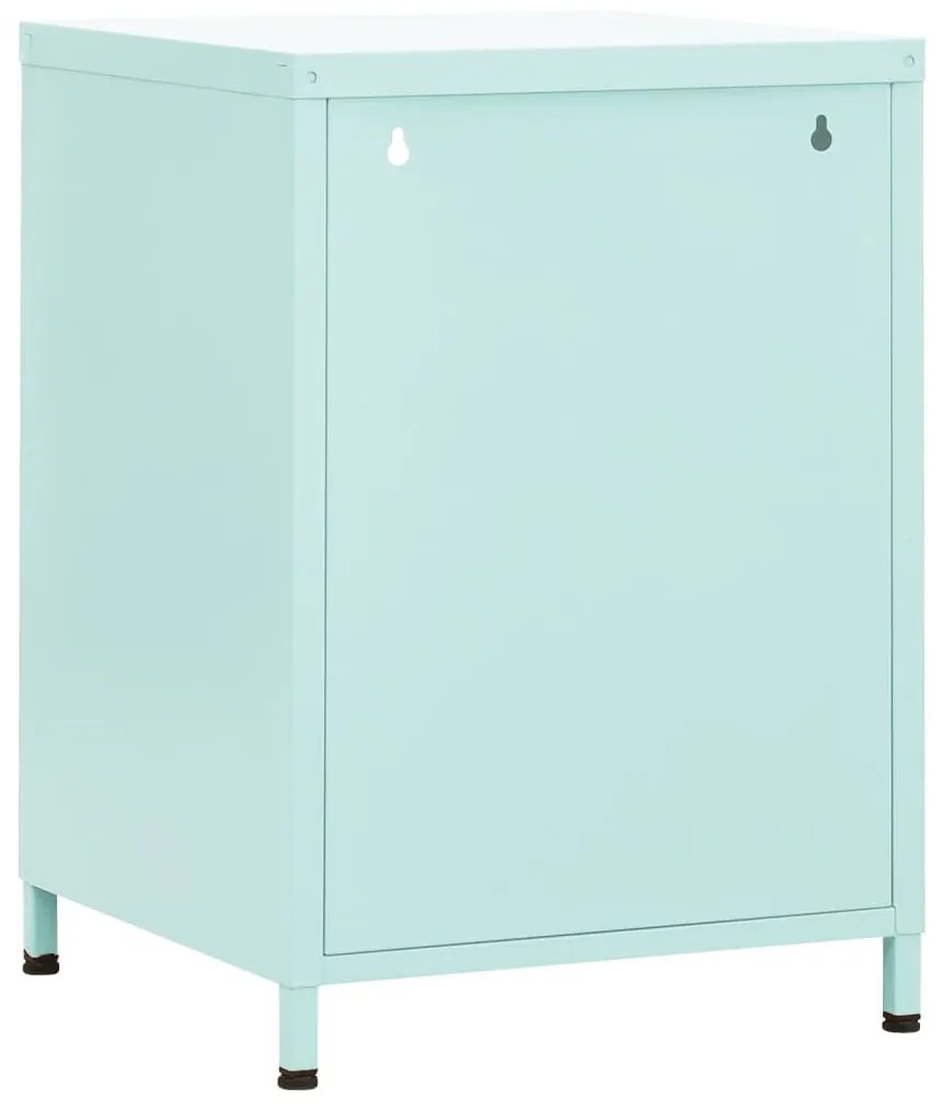 2 db menta acél éjjeliszekrény 35 x 35 x 51 cm