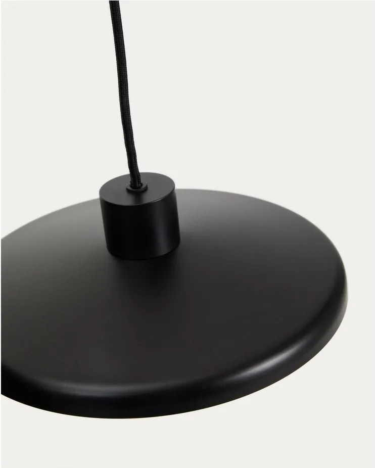 Fekete függőlámpa fém búrával Nuvira – Kave Home