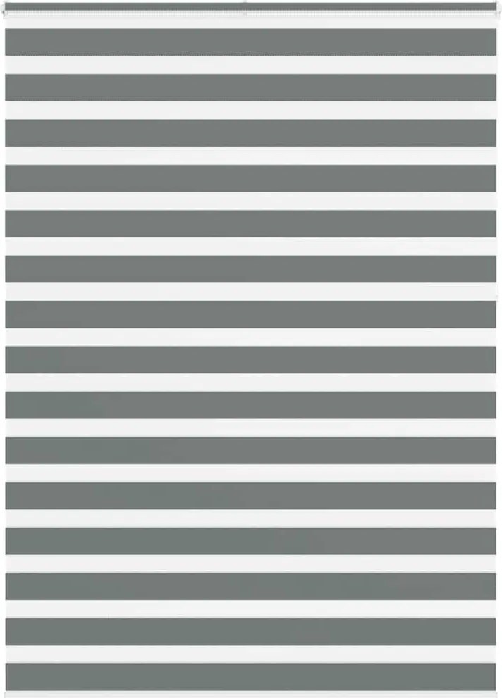 vidaXL zebrafüggönnyel sötét szürke szövetszélesség 155,9cm poliészter