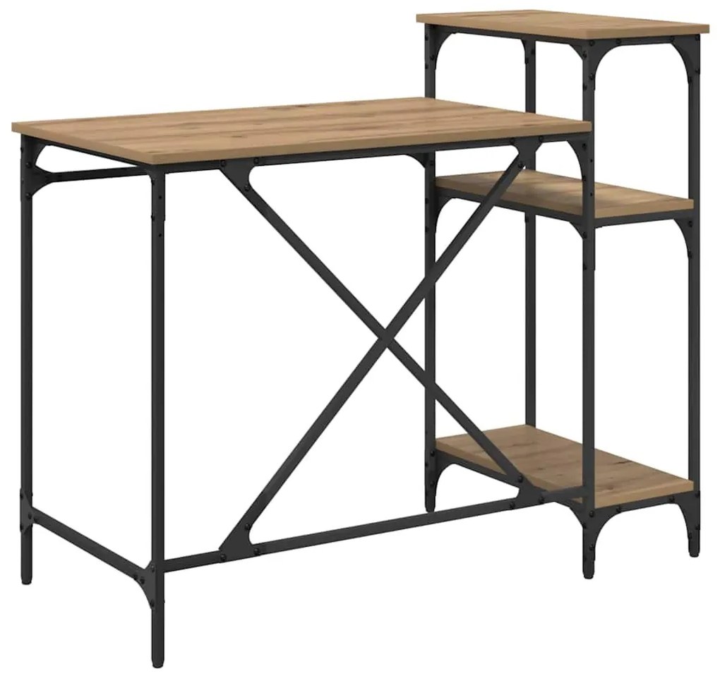 vidaXL Asztal Artisan tölgy 105 x 50 x 90 cm Faanyag