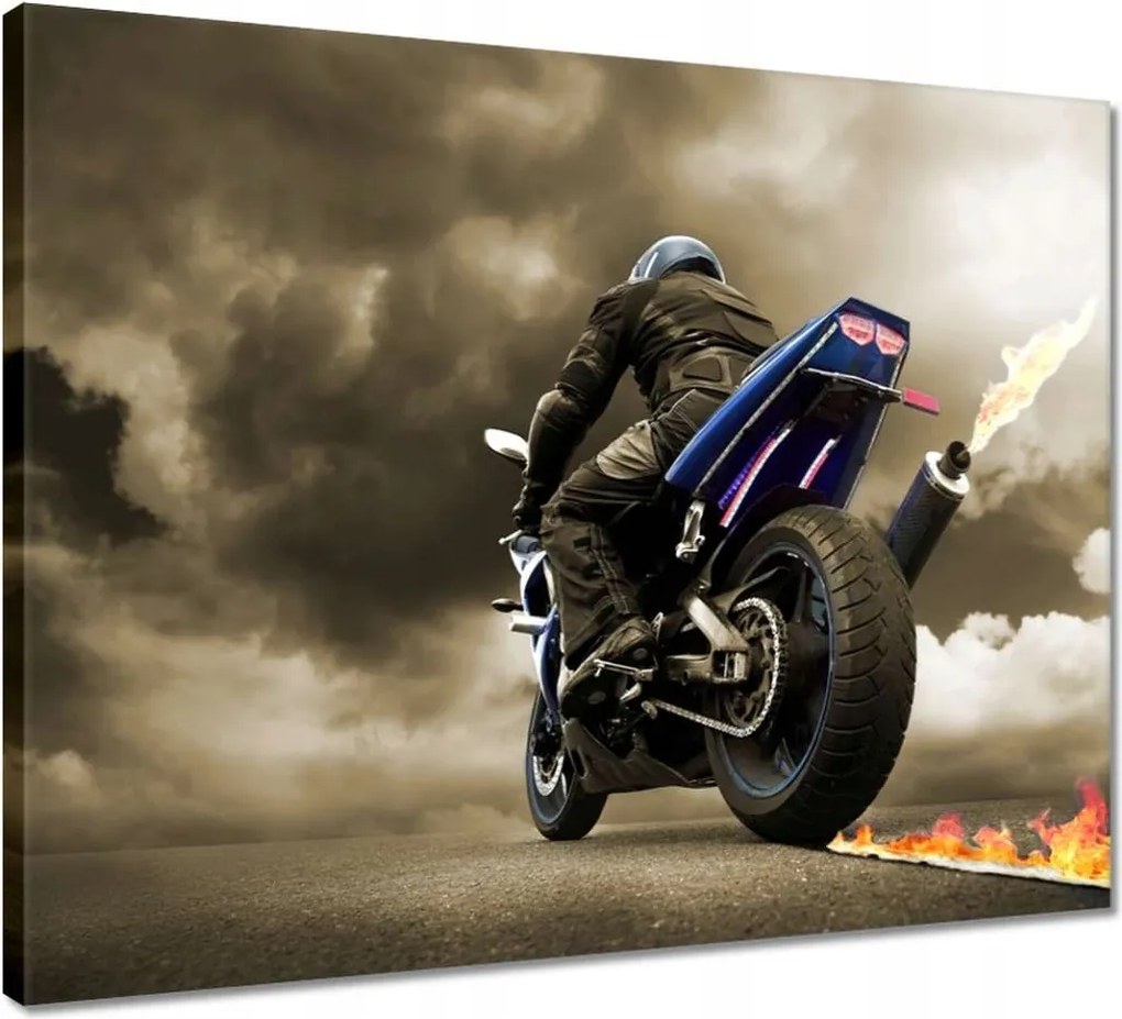 Vászonkép 50x40 Az üldöző driftel A tűz