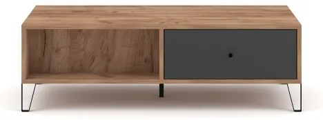 Dohányzóasztal SULA craft tölgy/fekete