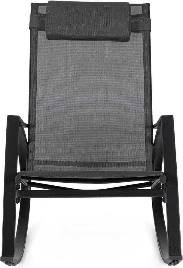 Antracitszürke fém kerti fotel Ercolano – Bizzotto