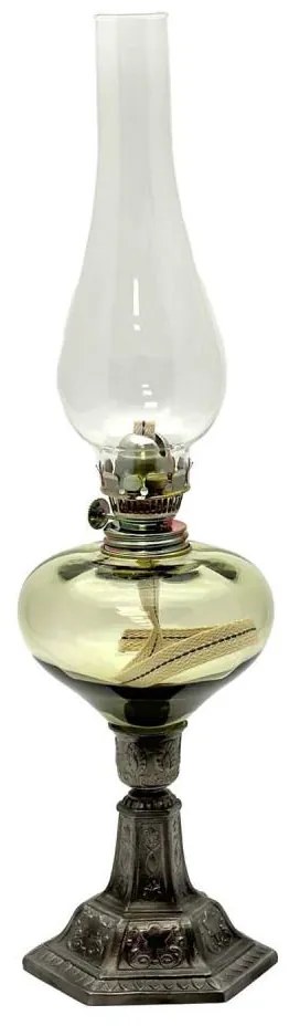 Petroleumlámpa KRASOMÍRA 42 cm erdőzöld színben