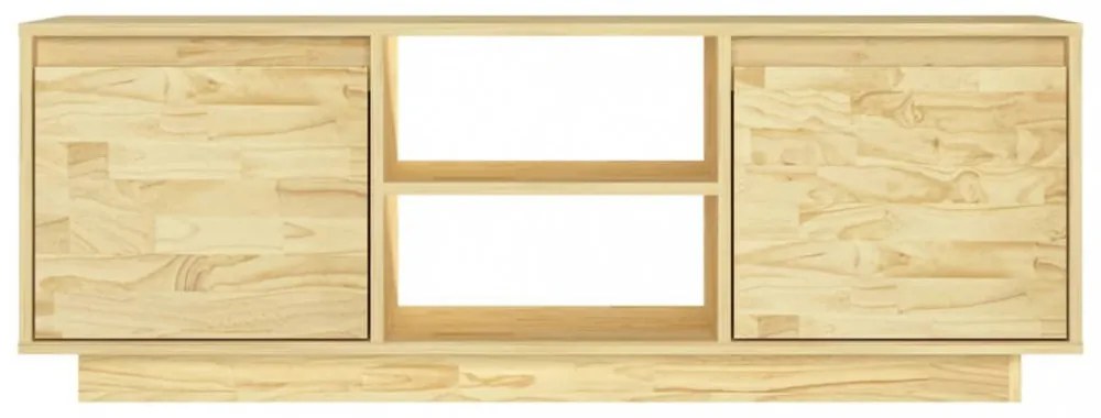 tömör fenyőfa TV-szekrény 110 x 30 x 40 cm