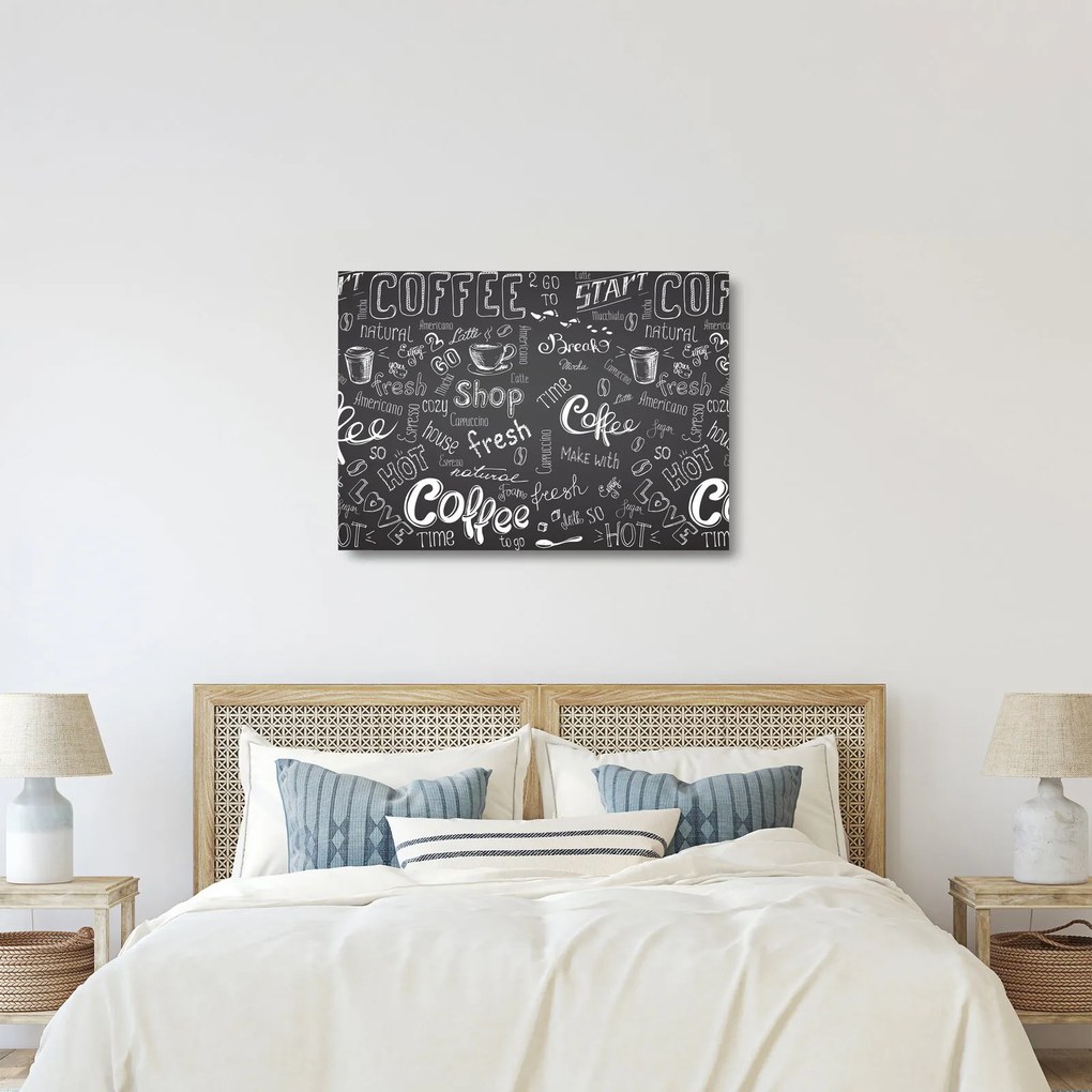 Kép - Coffee (üvegen) (70x50 cm)