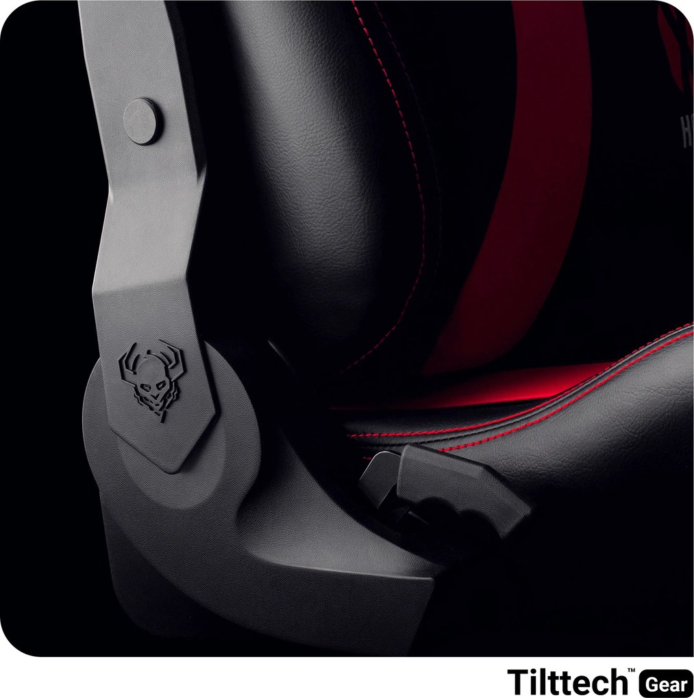 Gamer szék műbőr Normal Size, fekete-piros: Diablo X-Horn 2.0