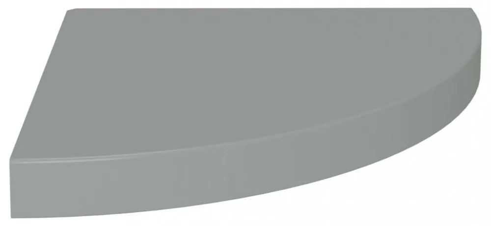 323923 Floating Corner Shelves 2 pcs Grey 35x35x3,8 cm MDF