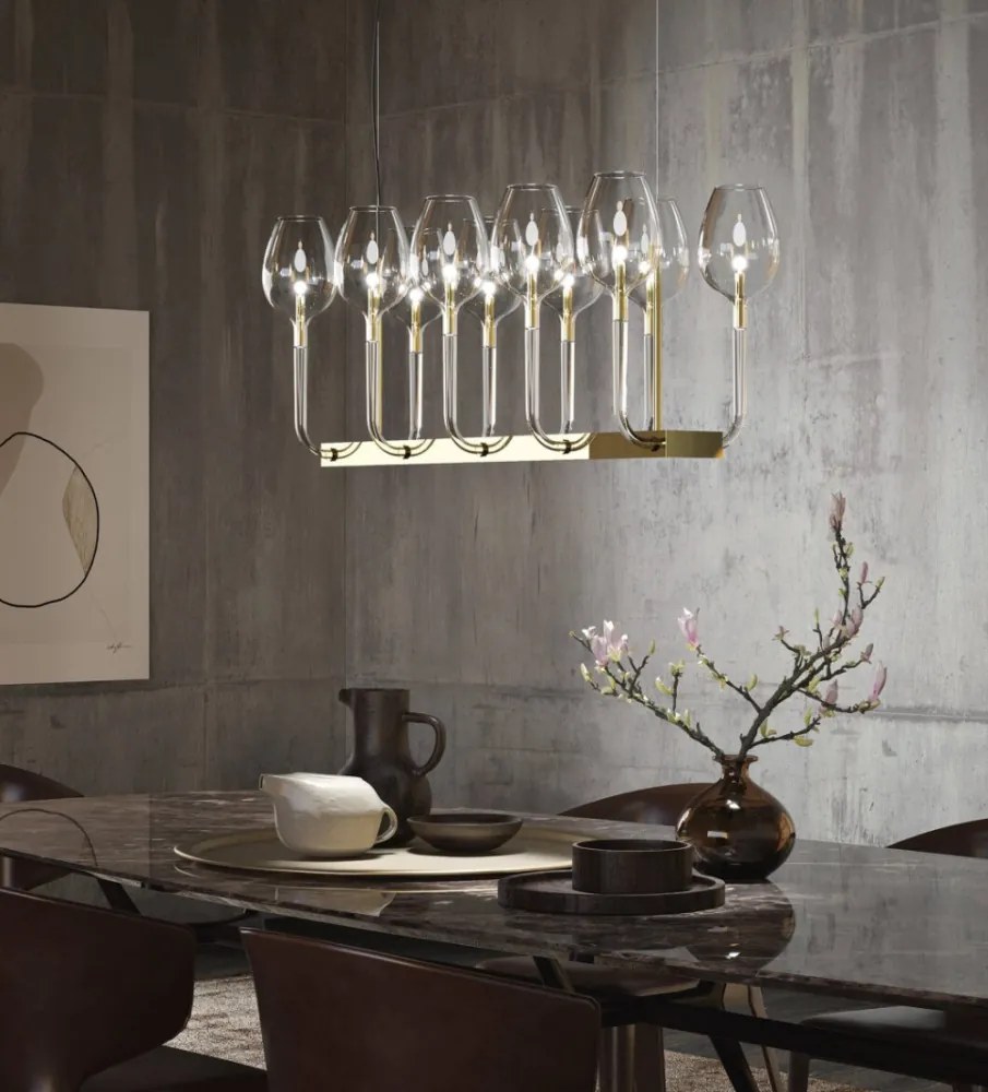 ITALAMP 3050-L10 ROSE Modern Függesztett Lámpa LED IP20