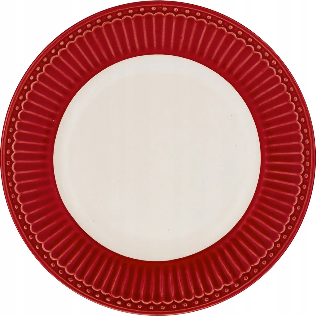 Alice Red Green Gate desszertes tányér, 17,5 cm