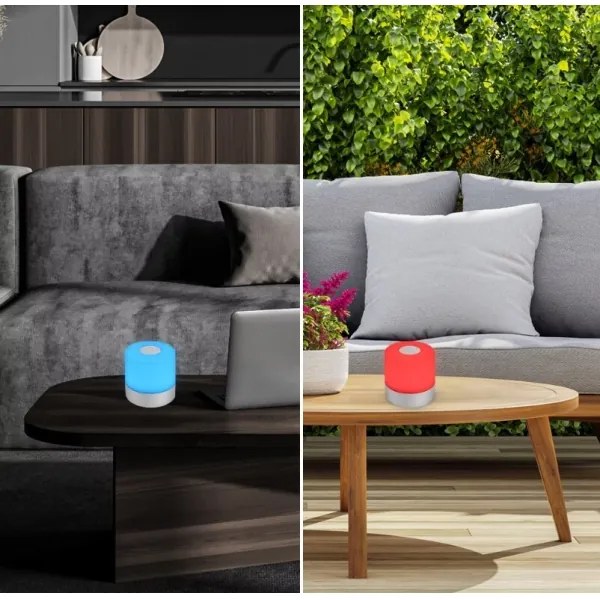 Briloner 7462014 - LED RGB Újratölthető asztali lámpa LED/1,5W/5V IP44 króm