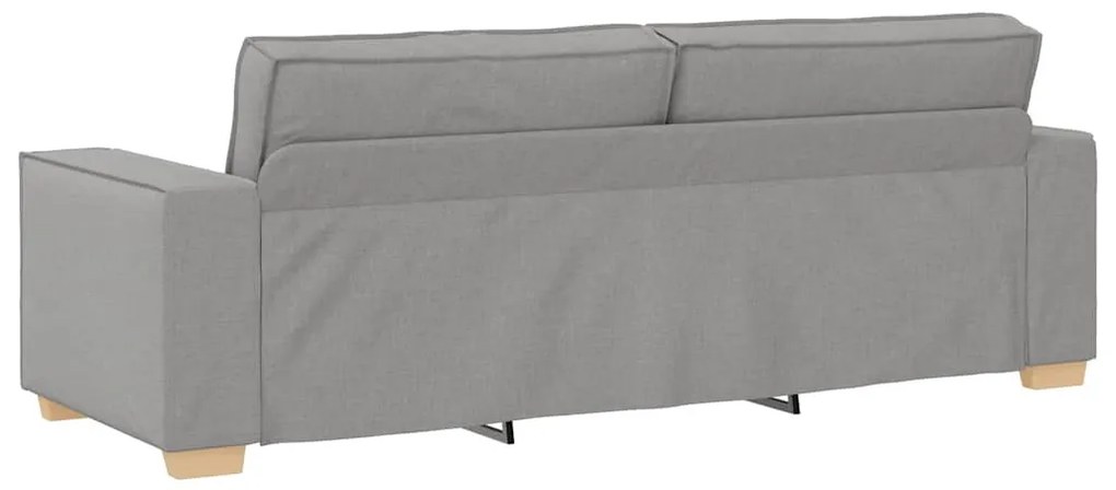 3 személyes, felhőszürke szövetkanapé 180 cm