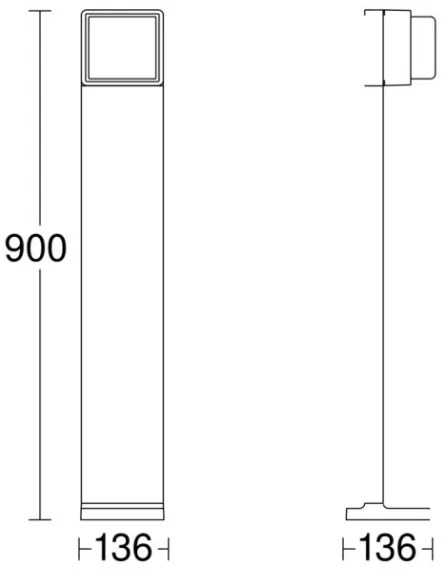 Steinel 078676 - LED Dimmelhető kültéri lámpa GL 85 C 900 LED/9W/230V IP44