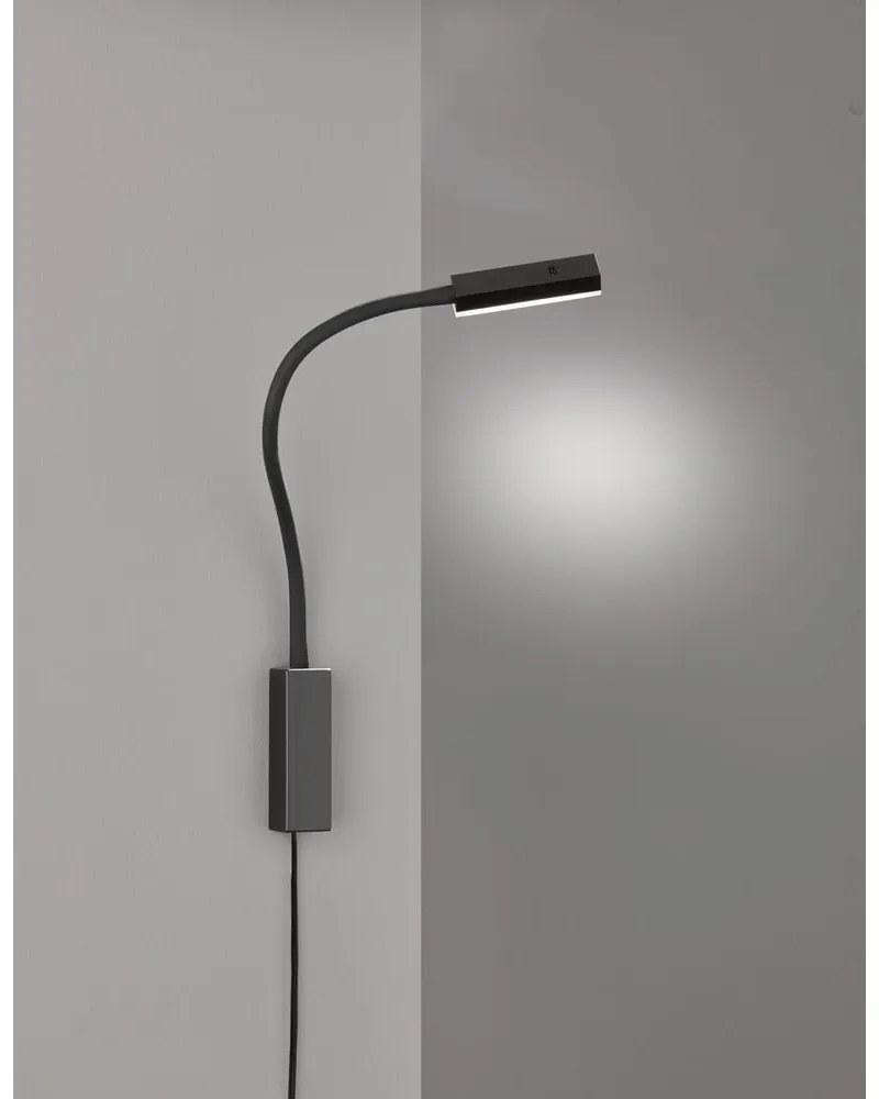 Fekete fém LED dimmelhető spotlámpa Raik – Fischer &amp; Honsel