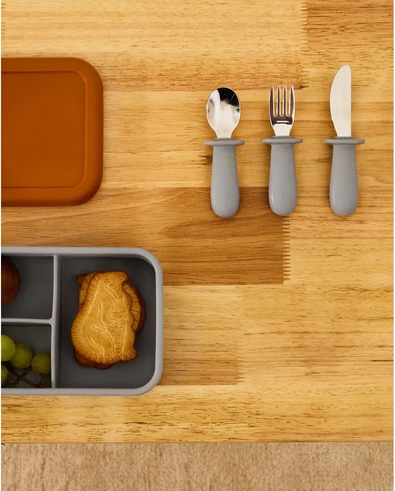 Kék-narancssárga szilikon gyerek uzsonnás doboz Lili – Kave Home